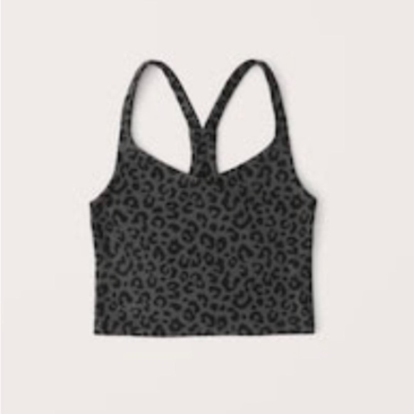 Fitted black printed crop top - Picture 1 of 3